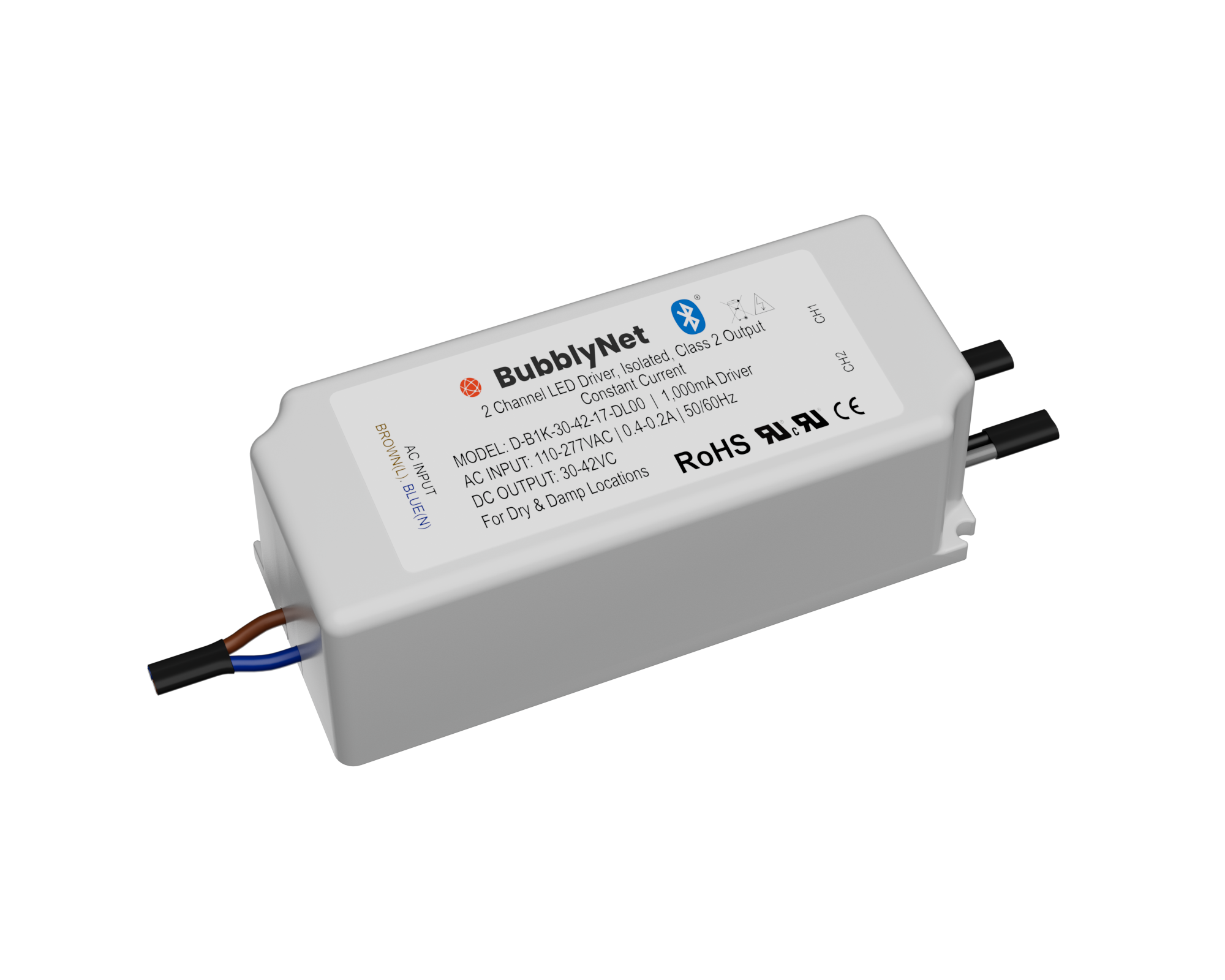 2CH Driver CC 36W ACDC D-B1K-30-42-17-DL00